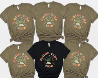 Customizable Camp Shirt: Personalized Camping Friend Gift