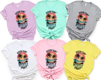 Myrtle Beach Family Vacation T-Shirt: Custom Travel Group Tee