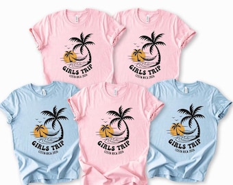 Custom Girls Trip T-Shirts: Personalized Beach Vacation Tees