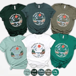 Mountain Vacation Shirt, Personalized Family Shirt, Family Camping Shirt, Custom Family Vacation Shirts, Family Vacation Shirt,Camping Shirt
