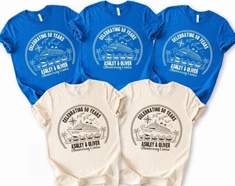 Custom Anniversary Cruise Shirts: Personalized Couple Matching Tees