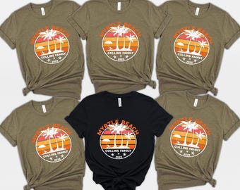 Personalized Myrtle Beach 2025 Family Vacation Shirt