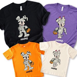 Disney Halloween Mummy shirt, Spooky Halloween tee, Mickey and friends Not So scary Halloween shirts, Disney family Halloween shirt