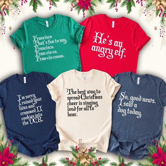 Buddy the Elf T-Shirt: Classic Christmas Quote, Soft Cotton