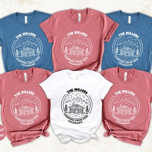 Custom Family Vacay Shirts, Camping 2025 shirt, Mountain Memories Shirts, Camper Shirt, Camping Vacation Shirt, Camping Family Trip Tee
