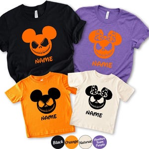 Custom Disney Crew Shirt, Custom Disney Halloween Shirt, Halloween Matching Shirt, Mickey Minnie Halloween Shirt, Halloween Trip Shirt