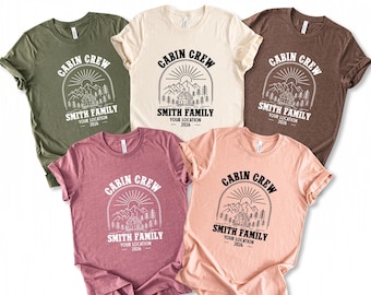 Personalized Cabin Crew Vacation Shirt: Custom Family Camping Trip