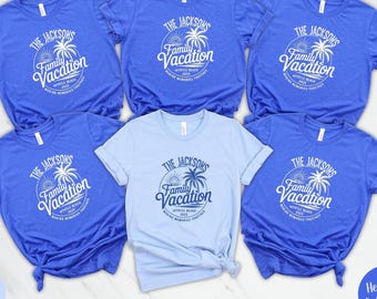 Personalized Family Vacation 2025 T-Shirt: Myrtle Beach Trip Keepsake