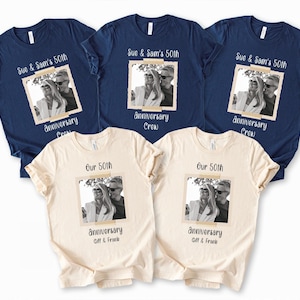 Custom Photo Anniversary T-Shirts: Personalized Couple Matching Tees image 4