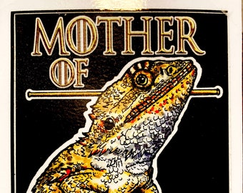 Mother of Bearded Dragons | Game of Thrones Joke Vinyl Sticker