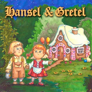Hansel and Gretel 8x8 inch art print
