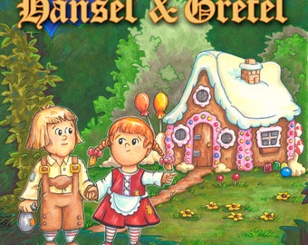 Hansel and Gretel 8x8 inch art print