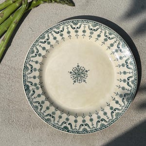 Antique Earthenware Dish, Ironstone, St Amand, Florentine Model, Antique Tableware, Vintage French Tableware, 20th Century Tableware, Gift