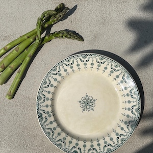 Antique Earthenware Dish, Ironstone, St Amand, Florentine Model, Antique Tableware, Vintage French Tableware, 20th Century Tableware, Gift