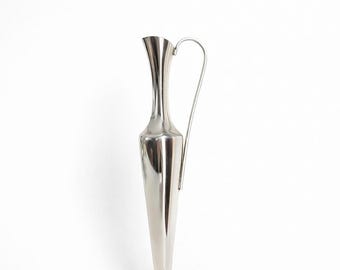 素晴らしいヴィンテージソリフロール花瓶、銀メッキメタル、エレガントな装飾、フランス製、時代を超越したスタイル、ギフト