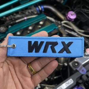 Subaru Light Blue WRX Keytag jet tag