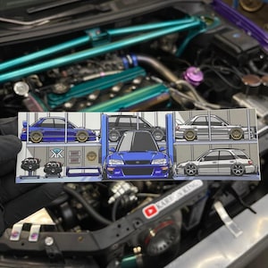 Subaru Garage Aufkleber 19,8 cm x 6,1 cm