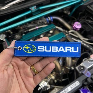 Subaru Logo Blue Keytag jet tag