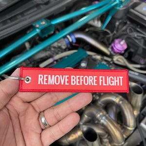 Remove Before Flight Jet Tag Red