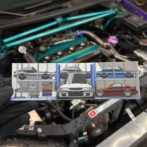 issan Werkstatt Aufkleber 20 cm x 6 cm