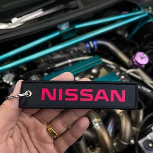 Nissan logo Jet Tag keytag