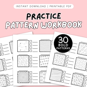 Página para colorear de patrones cómodos, páginas para colorear de patrones lindos y acogedores, plantillas para colorear, libro PDF imprimible, descarga digital instantánea