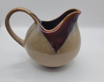 Sango Creamer, Drip Glazed Pottery, 4.5" Tall