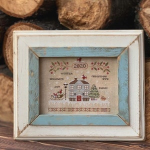 Magic of Winter - Primitive Cross stitch pattern PDF by Stitches Through The Years