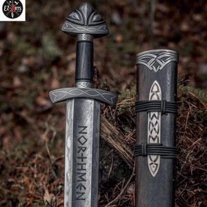 Custom HandForged  Northmen damascus steel Viking sword