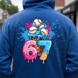 67 Baseball Drip Ice Cream Cone t-shirt, sweatshirt, hoodie.