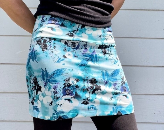 Pretty Pretty Blue - Summer Ski Bum - over-skirt for leggings