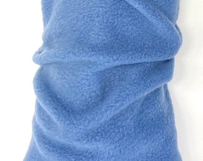 2 Pack Sky Blue Fleece Cosy Leg Warmers