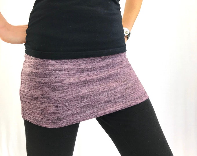 Heather-Pink Ski Bum - over-skirt for leggings