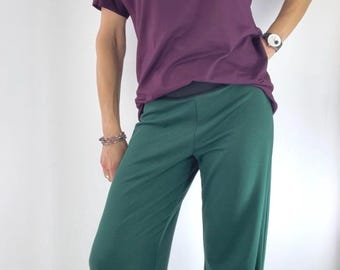 Lucky Green Bamboo Terry - Go With The Flow Pants