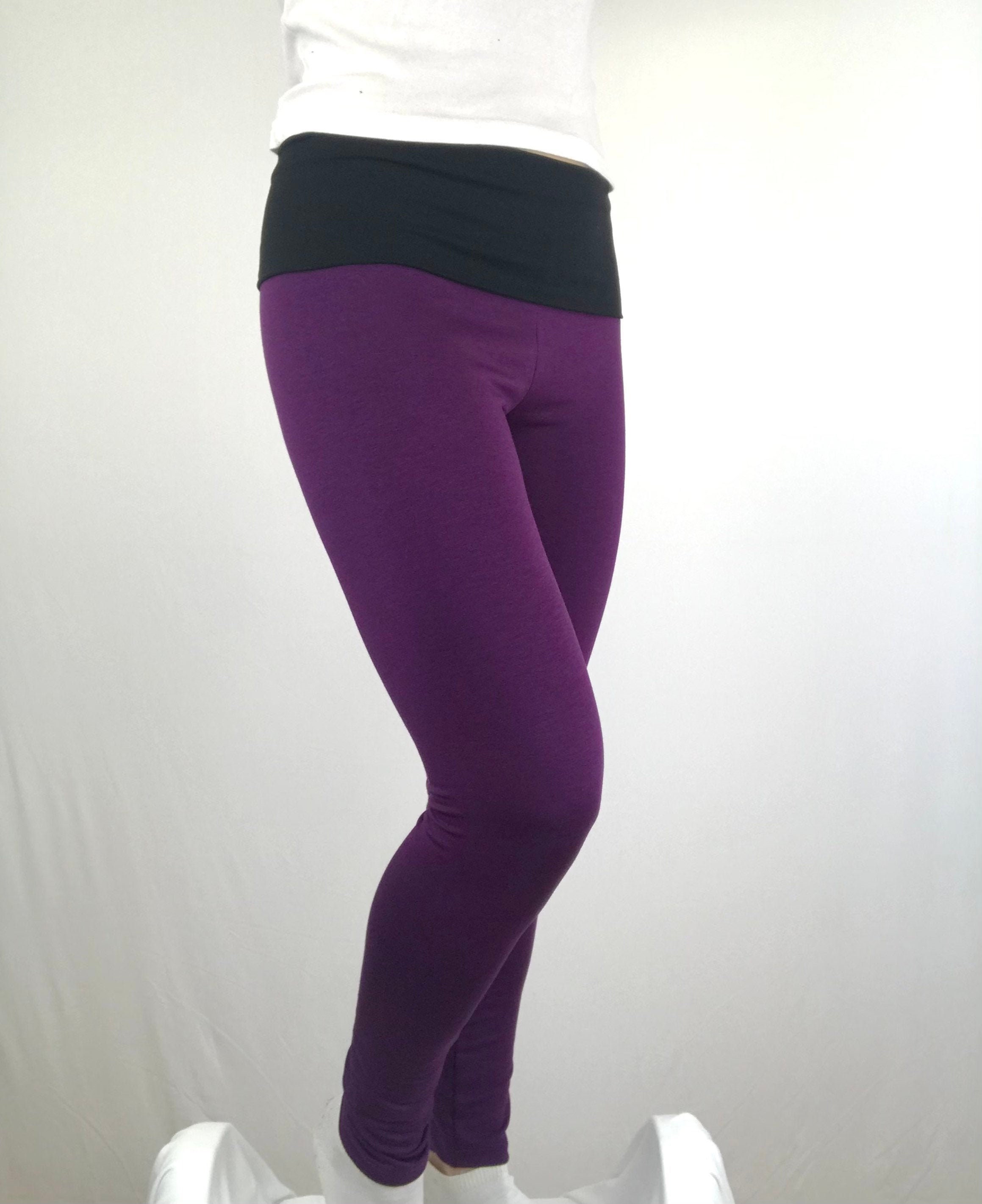 Pleasant Purple Bamboo Terry Leggings