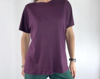 Plum Purple - Easy Breezy Tee