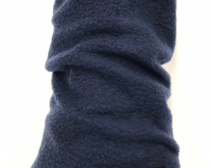 2 Pack Navy Fleece Cosy Leg Warmers