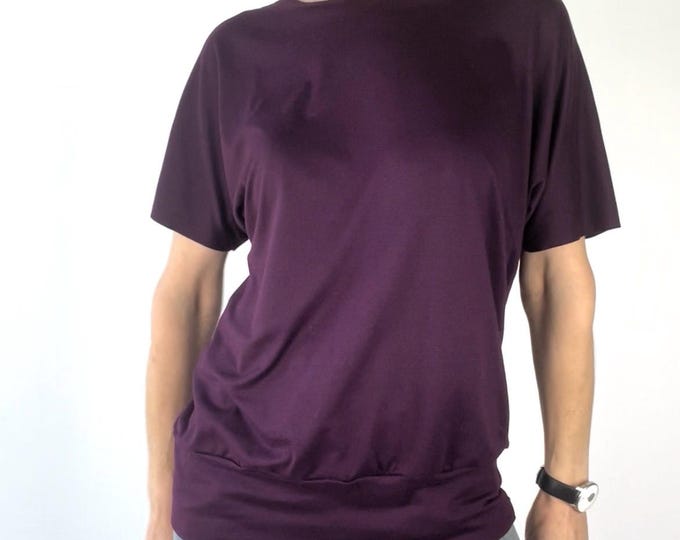 Plum Purple Flow Tee