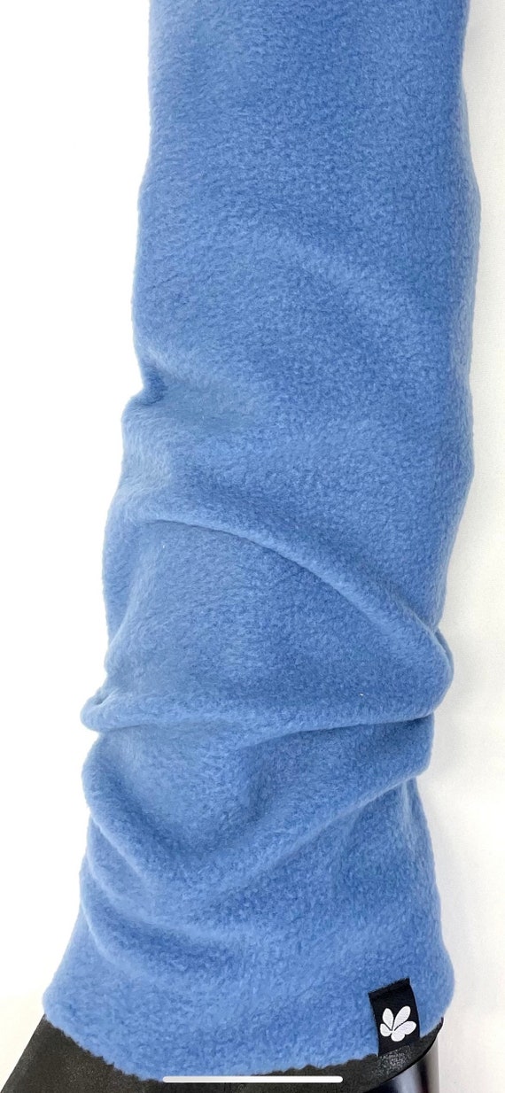 2 Pack Sky Blue and Navy Fleece Cosy Leg Warmers -  Canada