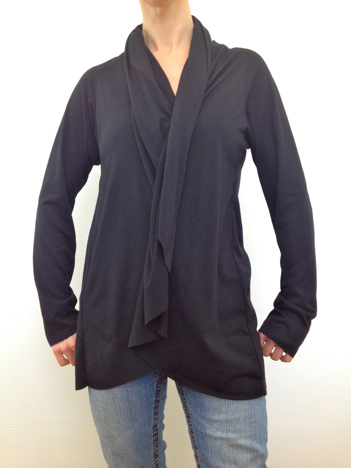 Cozy black cheap cardigan