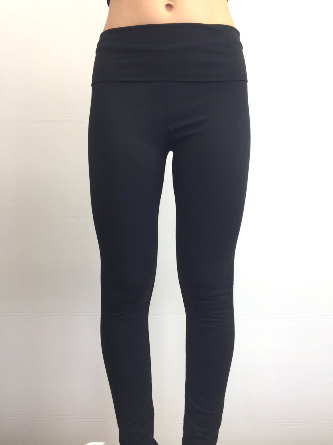 Black Bamboo Terry Leggings by So-Fine