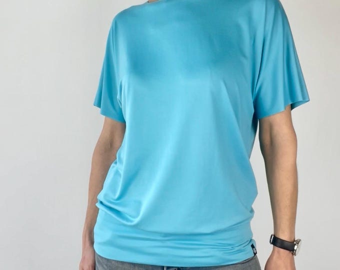 Aqua Blue Flow Tee