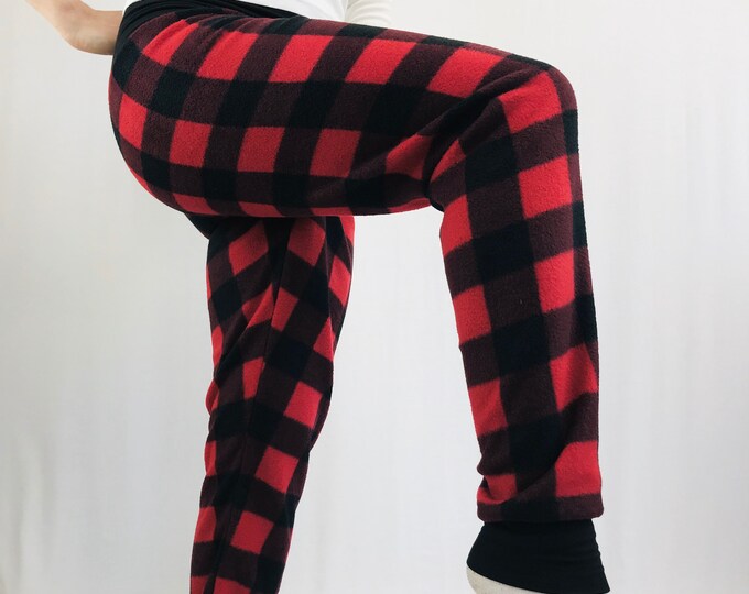 Red and Black Plaid Fleece - Sublime