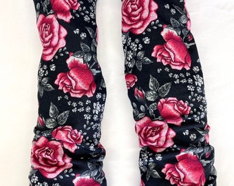 Feeling Rosy sweater knit leg warmers lined with Bamboo Terry