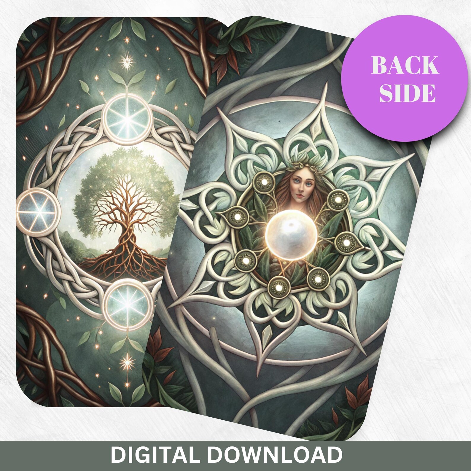 Elf Digital Tarot Deck Printable Tarot Cards 78 Tarot Cards Digital ...