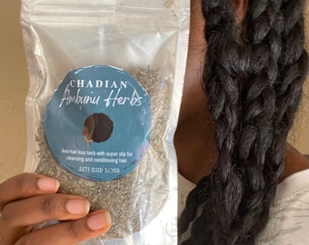 Organic Ambunu Leaves, 150g, Detangling Herb for Natural Hair, Powder, Ceratotheca sesamoides, Works on 4C hair