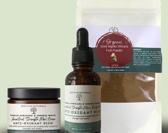 High Strength Kigelia Africana & Mondia Whitei Men's Body Set, Cream, Oil, Powder, Djanta