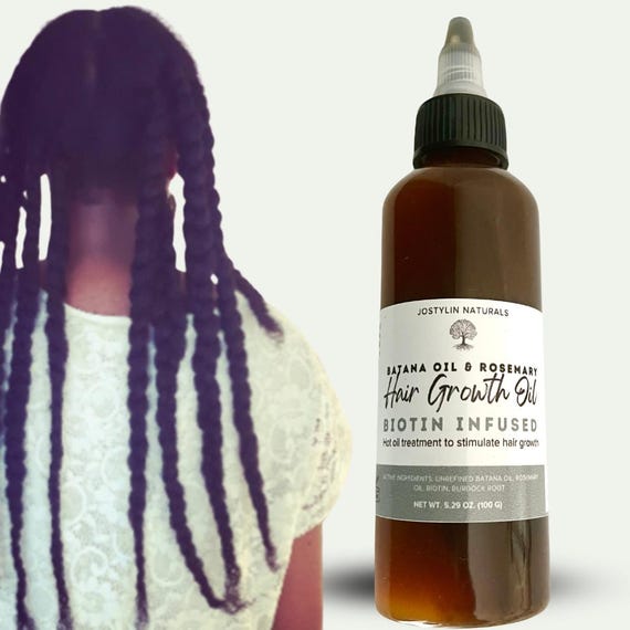 Batana Oil & Rosemary Oil With Biotin for Hair Growth, Organic