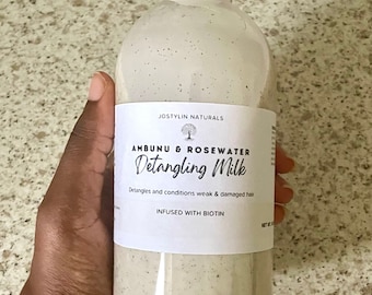 Organic Hair Detangling Leave in Spray / Milk for 4c Hair
