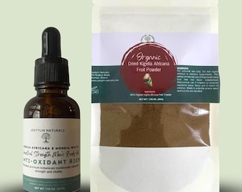 Kigelia Africana Oil, Men & Women's Cold Pressed Body Oil, With Mondia Whitei Oil, Maca and Siberian Ginseng, Sausage Tree